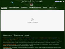 Tablet Screenshot of chateaudelaverrerie.com